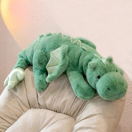 IFX24 Dragon Peluche de dragón, azul, verde, rosa, blanco, dragón de peluche para niños, tamaño pequeño, mediano y grande, disponible
