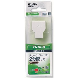 ELPA TEA-003 Telephone Wire Distribution Connector for TEL, 6-Pole, 4-Conductor, 6-Pole, 2-Conductor