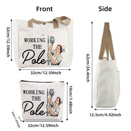 Pack of 2 Nurses Small Cosmetic Bag for Handbag, Nurse Gift Emergency Nurse Zip Bag, Makeup Bag Doctor Nurse Graduation Gift, beige, Minimalist style