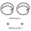 2 Pack N078434 N089668 Spring and Steel Ball, Fit for