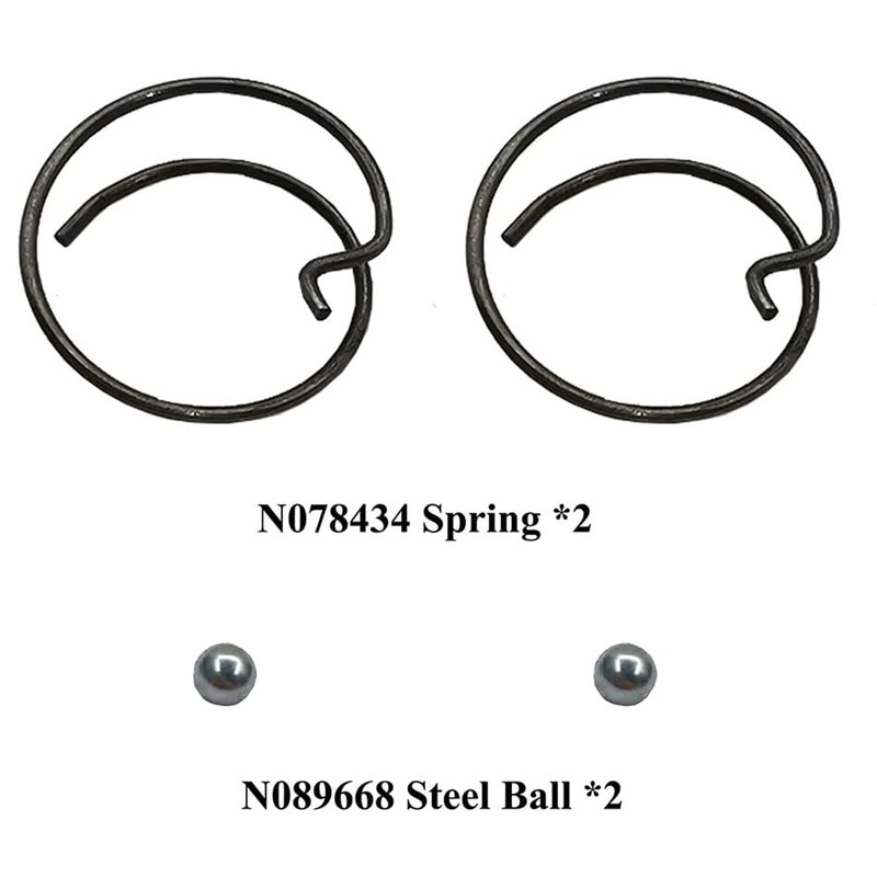 2 Pack N078434 N089668 Spring and Steel Ball, Fit for