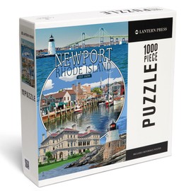 Lantern Press 1000 Piece Jigsaw Puzzle, Newport, Rhode Island, Montage Scenes