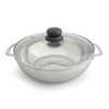 SPT HK-4200B Pot with Glass Lid, Stainless Steel, 3.5 L