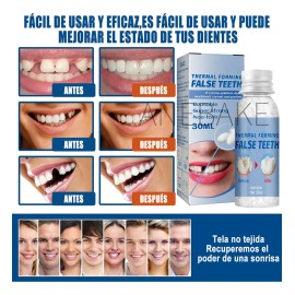 Anebake Kit 2pzs Perlas Reparadoras Blanqueadoras Para Dientes Postizos 30ml