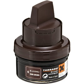 Tarrago Men's Self-Shine Cream, 1.7 fl oz (50 ml), Shoe Polishing, Synthetic Leather, Glass Leather, Coloring, Nutrition, Glossy, Carnauba Wax, Police School, Tarrago, dark brown