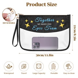 Coworkers Gift Clear Makeup Bag Team Gifts for Boss Leader Employees Office Gift Motivational Gifts for Coworker Colleagues Group Gifts PVC Cosmetic Bag Pouch Christmas Thanksgiving Boss Day Gifts