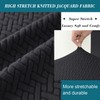 HFCNMY Bar Stool Covers,4 Pack Stretch Covers with Backs Jacquard