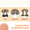 YoungSee Micro Ring Extensions, Real Hair, Light Brown, Micro Ring