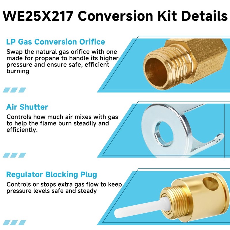 WE25X217 Liquid Propane Conversion Kit for GE Gas Dryers, 100%