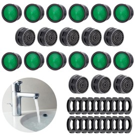 Amabro 20 x Faucet Aerator Replacement Parts with Gasket