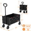 Yozoia Wagons Carts Foldable, Lightweight Portable Utility Shopping Cart with