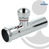 Extension Tube 125 mm with Pipe Aerator for Siphon Odour