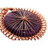 Amethyst Gemstone Copper Spirograph Wire Wrapped Pendant