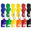 ZoeTekway Pack of 6 Plastic Whistles with Lanyard, Loud Sound