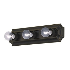 Project Source 3-Light Bronze Bathroom Vanity Light