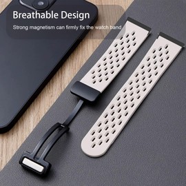 Compatible with Garmin Venu X1 Bands, Quick Release Breathable Silicone Replacemet Band Straps Compatible with Garmin Venu X1 Smartwatch (Beige)