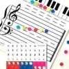 Hopowa Music Whiteboard with Dry Erase Marker and 70 Pieces