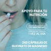 Glicinato de magnesio 500mg 240 cápsulas orgánico Nuboost sabor sin