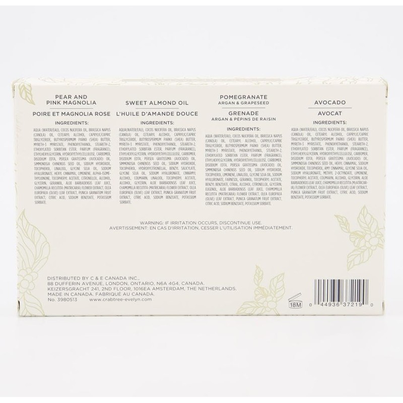 Crabtree & Evelyn | Avocado, Pomegranate, Sweet Almond Oil, Pear