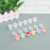 KUKLIPJIM 1800 Pieces 0.1oz Empty Paint Pot, 300 Strips Acrylic