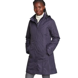 Eddie Bauer Women's Girl On The Go Insulated Trench Coat, Dk Mulberry, Medium