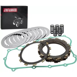 JINFANNIBI Clutch Plates Kit Heavy Duty Springs & Cover Gasket for Honda CRF250X CRF250R