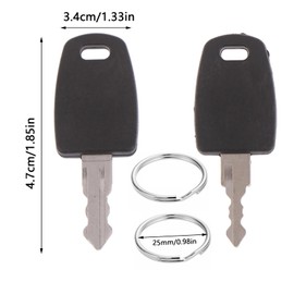 TSA Suitcase Lock Pack of 2 Multifunctional TSA002 & TSA007 Key Case Lock Comes with 2 Key Tags for Luggage, Suitcase, TSA Lock