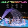 Pool Fountain with Lights for Above and Inground Pools, Dual-Layer