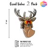 United by Color Deer Mullet Sticker (2Pack) Large 5" -