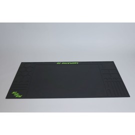 RC Raceworx Flight Deck Pit Mat 23x48 - Black and Green