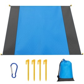 flintronic Beach Blanket Sandproof, Beach Mat Sand Free, Large Picnic Blanket Waterproof, 210 x 200cm, for 4-6 Adults, for Camping, Hiking, Beach, Picnic