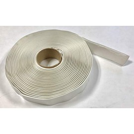 White Butyl Tape 1/8 inch x 1 inch x 30 feet for RV/Mobile Home (Single Roll)1