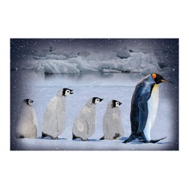 Hoffman Digital Call Of The Wild Penguin 29" Panel Arctic Blue, Fabric