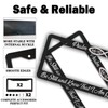 License Plate Frames Black and White License Plate Frame Psalm