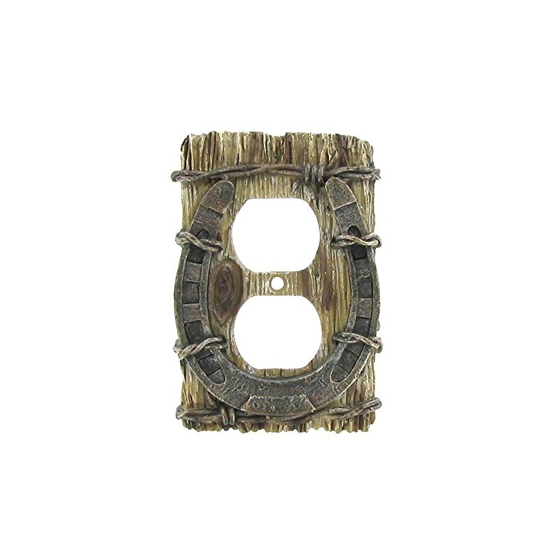 Beautiful Western Horseshoe 3-d Home Outlet Cover