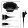 Professional Hair Dye Application Kit, 4-Piece Set with Mixing Bowl