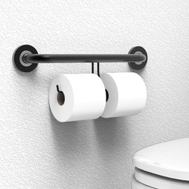 AquaChase Bath, Shower and Toilet Safety Grab Bar for Seniors and Handicaps, Mobility Aid Balance Assist Handle, Stainless Steel, 16 inch for Stud Mount