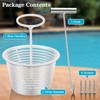 Saillong 2 White 8" Skimmer Replacement Basket & 2 Skimmer