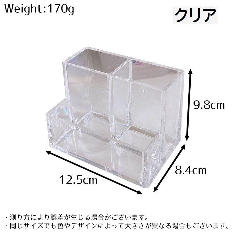 Plus Nao Pen Holder, Acrylic, Transparent, Clear Pen Stand, Pencil