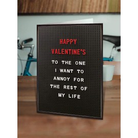 Brainbox Candy - Funny Valentines Cards - 'I Want To Annoy' - Rude Cheeky Hilarious Valentines Day Cards For Him Her Boy Girlfriend Husband Wife Partner