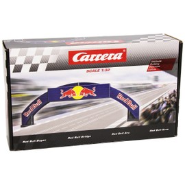 Carrera - 20021125 RedBull Bogen I Authenitsches Zubehör Teil für Deine Slot Car Rennbahn I Geeignet für alle Rennbahnen I Leichter zusammenbau I inkl. Stickerbogen