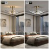 Ship in USA,16.5" Glass Semi Flush Mount Ceiling Light Fixture,2-Lights