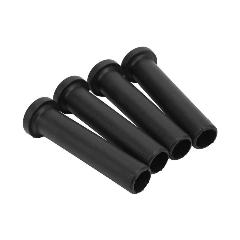 4pcs Front A Arm Long Bushing with Spacer Black Replacement