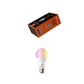Foco Inteligente WiFi, Multicolor + Luz Blanca Cálida (LED RGBW), Compatible con iOS, Android, Alexa y Asistente de Google para redes de 2.4 GHz (No Requiere Hub), 10W, Dimmeable Desde App TECDOMOTI