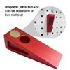 BZBMGMO Aluminum Firefighter Wedge With Magnetic Unit Red