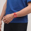 Swatch Unisex Casual Watch Red Quartz Lions Mane