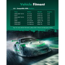 SCITOO AC Compressor Rapid Cooling for Ford for Fusion for Lincoln Zephyr for Mercury Milan 2.3L 3.0L 2006-2007 10361851 639395 CS20034 68669 67669 6512371