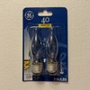 GE Light Bulbs 40Watts Bent Tip Crystal Clear Medium Base