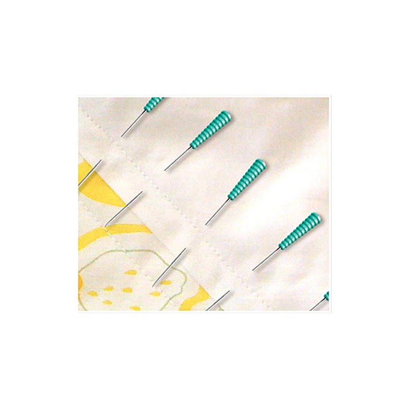 GHI 219591 Taylor Seville Magic Pins Patchwork Extra Fine-Green 100/Pkg,