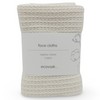 Ecovask Face Cloth 2pk Organic Cotton, Cornflower